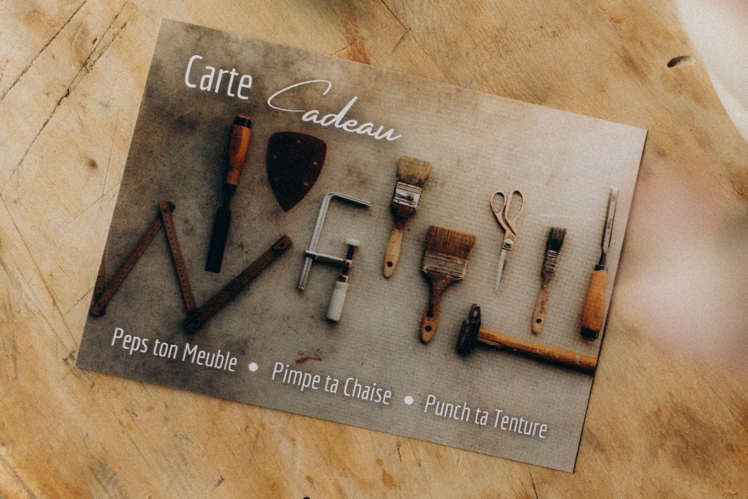 Carte cadeau pour un stage relooking de meuble
